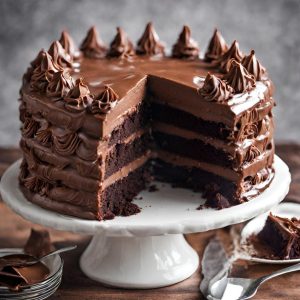 Swiss Chocolate Chalet Cake