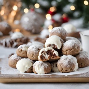 Tiramisu Snowball Cookies