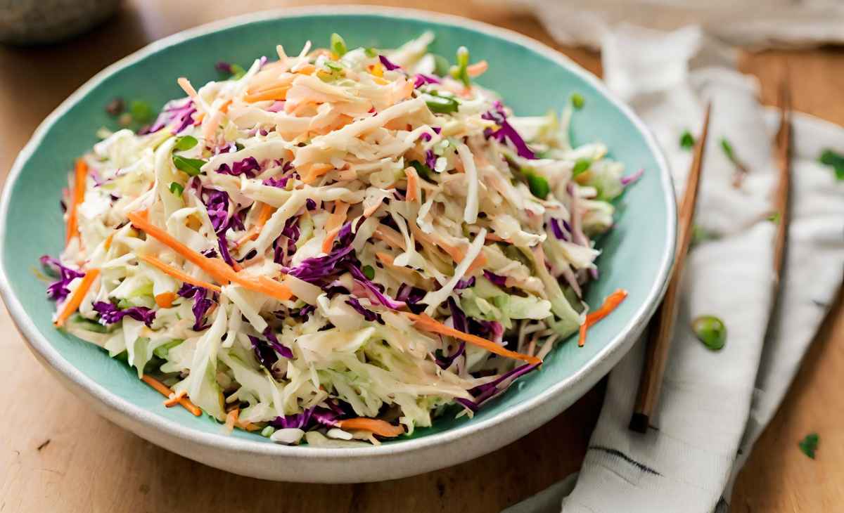 Asian Coleslaw Recipe with Sesame Dressing3